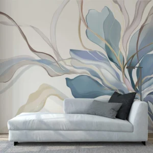 Abstract Blue Flowers