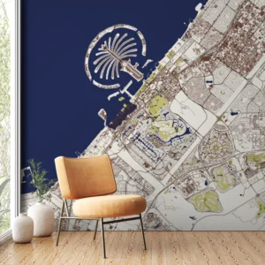 Dubai Map Wallpaper