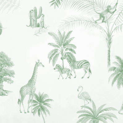 Safari Friends Gathering Wall Mural - Image 3