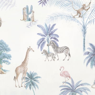 Safari Friends Gathering Wall Mural - Image 5