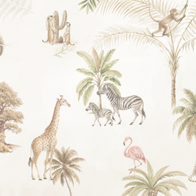 Safari Friends Gathering Wall Mural - Image 6