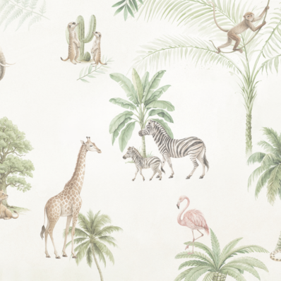 Safari Friends Gathering Wall Mural - Image 7