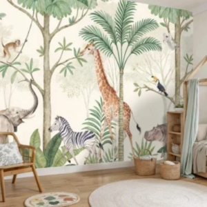 Jungle Adventure Playland Wall Mural