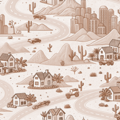 Sandy Road Journey Wallpaper - Image 5
