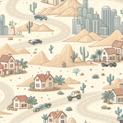 Sandy Road Journey Wallpaper - Image 7