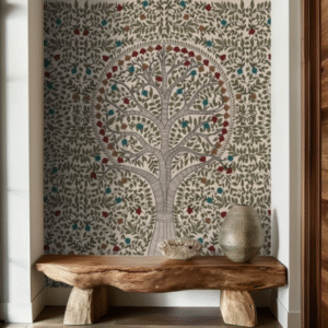 Anant Madhubani Design Wallpaper Mural