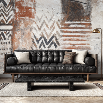 Desert Script Wall Mural