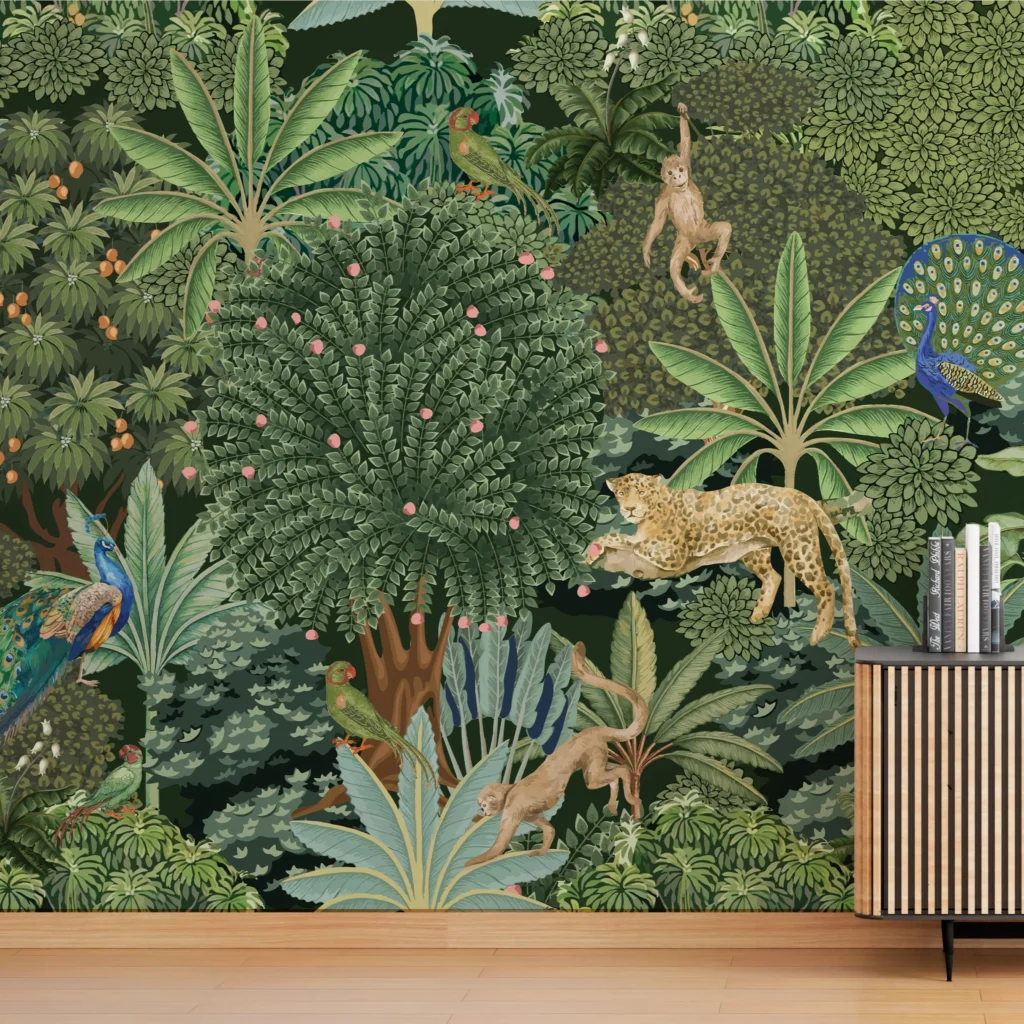 Mughal Forest Tropical Wallpaper