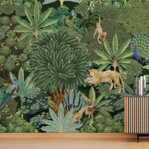 Mughal Forest Tropical Wallpaper