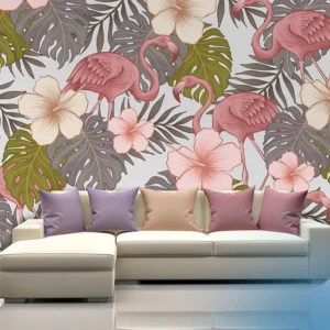 Flamingos Tropical Wallpaper
