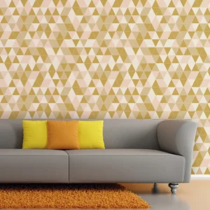 Golden Triangles Abstract Wallpaper