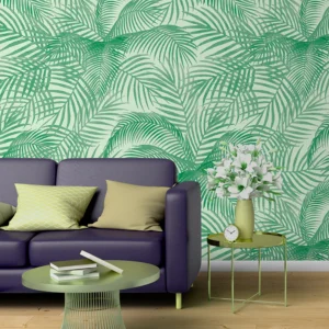 Pastel Palm Trees Tropical Wallpaper