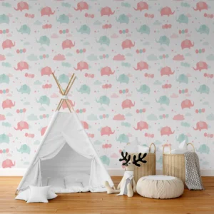 Pink & Blue Elephants