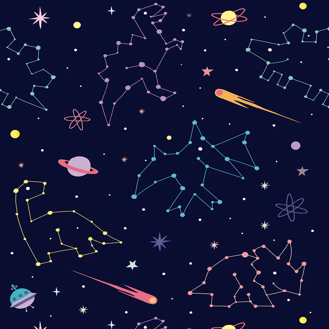 Space Dinos Kids Wallpaper
