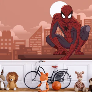 superhero spiderman theme kids wallpaper