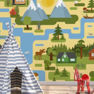 Forrest Roads Kids Wallpaper