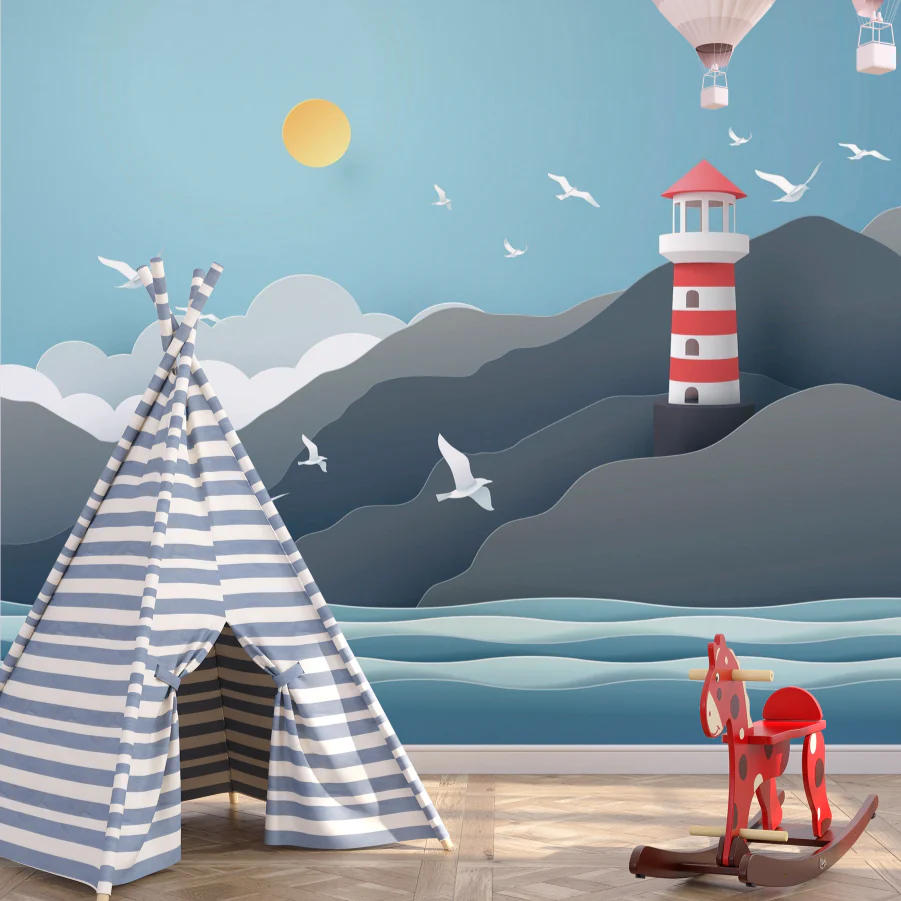 Sea View Kids Wallpaper