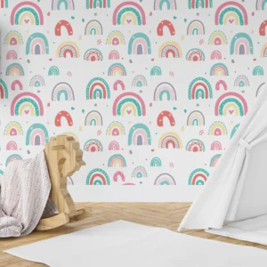 Colorful Rainbows Kids Wallpaper