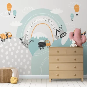 Trucks Over the Hills Wallpaper