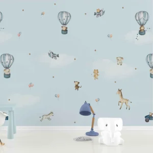 Balloons & Animals - Blue