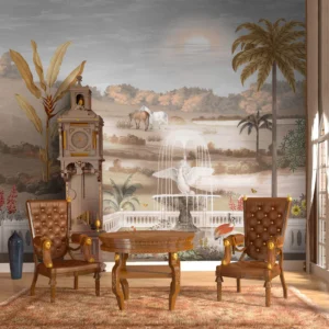 Kasturi Vintage Landscape Wallpaper