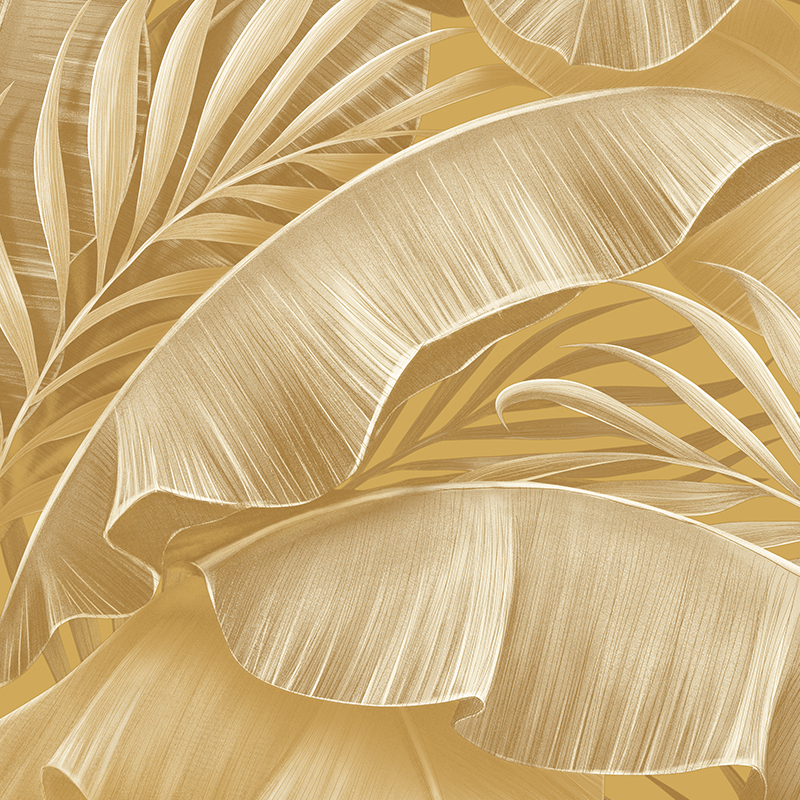 Luxe Emerald & Bronze Tropical Leaf Wallpaper - 88657 - Image 3