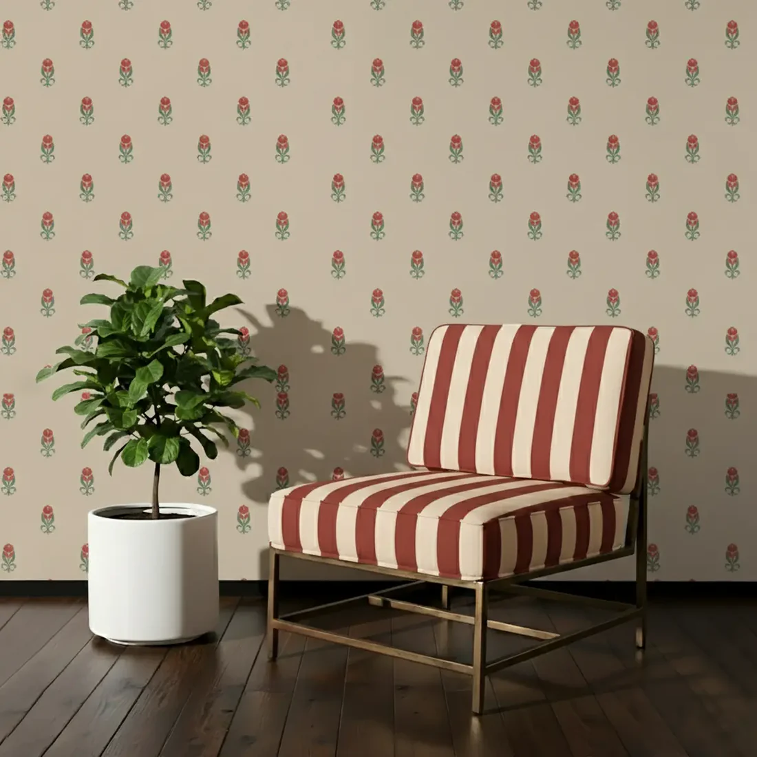 Pushp Floral Design Wallpaper