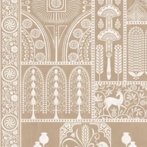 Nizam Indian Wallpaper, Clay Beige