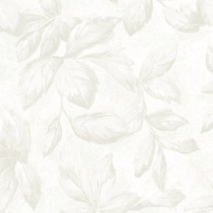Delicate Vintage Damask Leaf Wallpaper