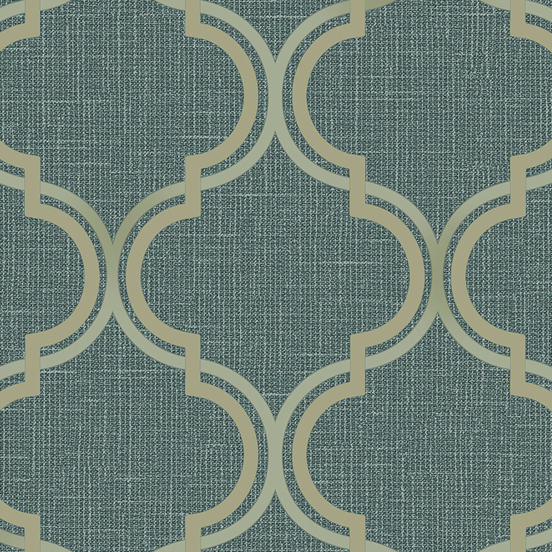 Classic Geometric Trellis Wallpaper
